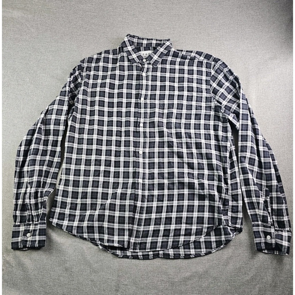 Frank And Eileen Luke Shirt Mens Large Plaid Button Up Long Sleeve Pocket